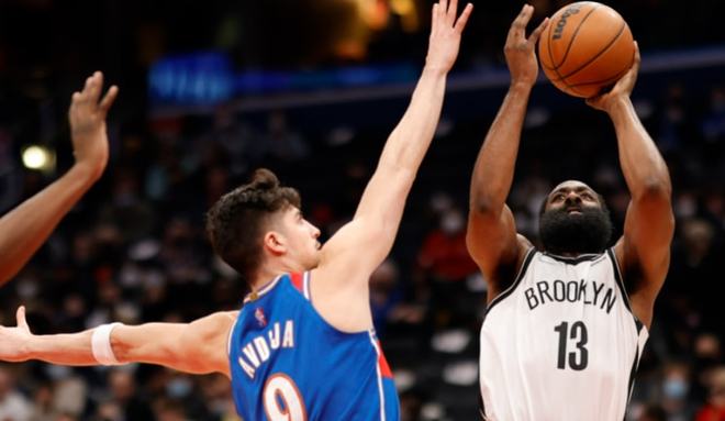 篮网惨败湖人,哈登遭遇封盖 篮网惨败湖人,哈登遭遇封盖